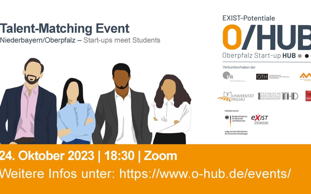 Talent-Matching Event Niederbayern/Oberpfalz – Start-ups meet Students